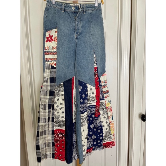 Free People Cortez Pieced Jeans - Picture 5 of 7